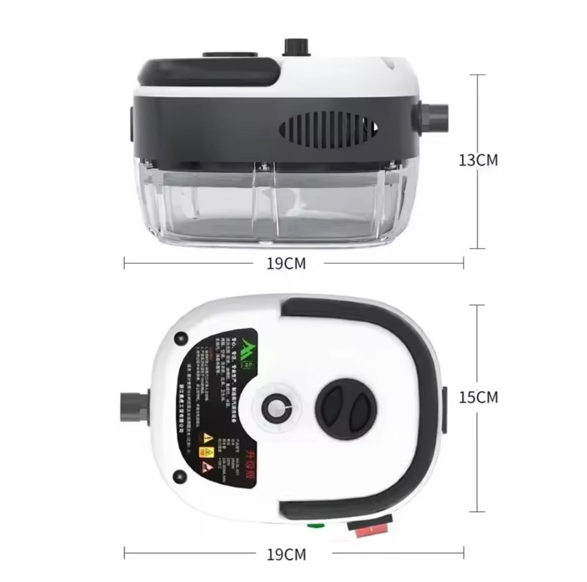 Limpiador de vapor portátil de 2500W, esterilización de alta temperatura, lavadora a presión para el hogar, coche, cocina, aire acondicionado