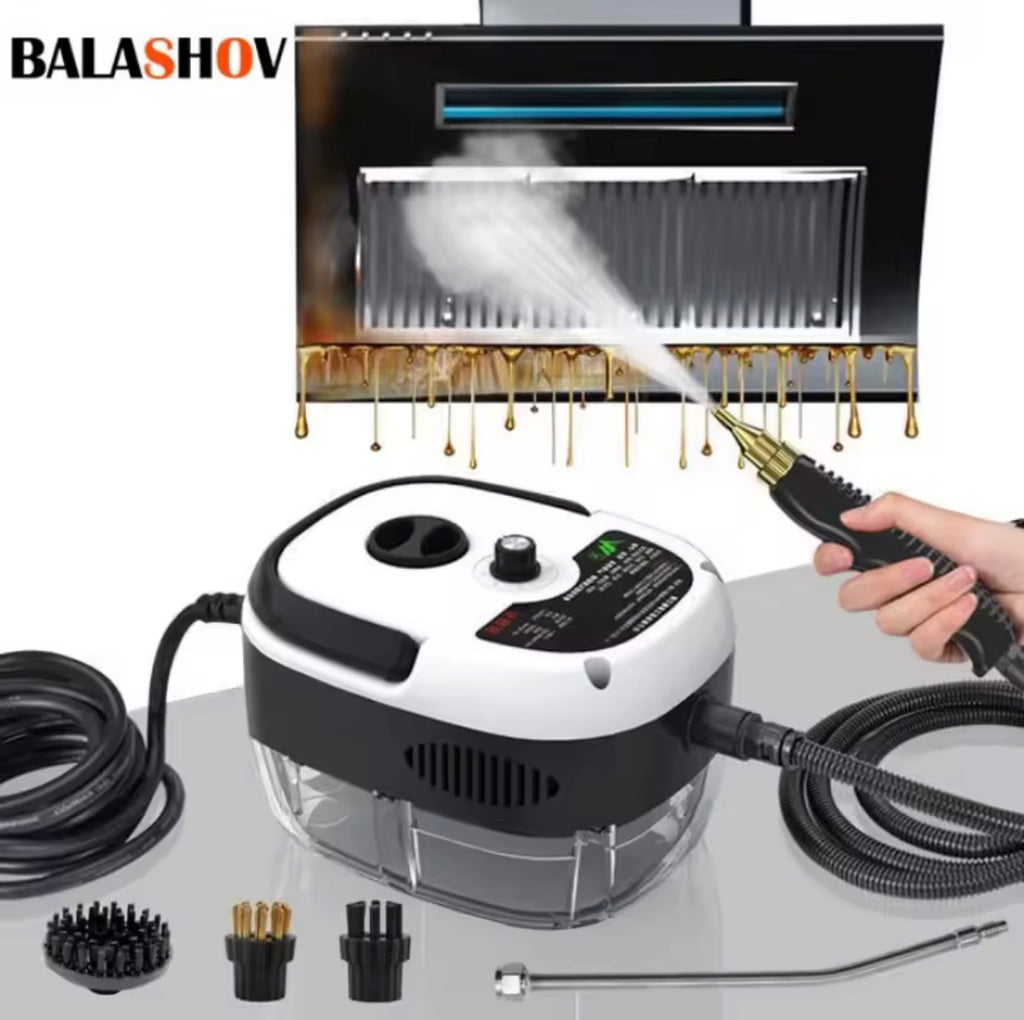 Limpiador de vapor portátil de 2500W, esterilización de alta temperatura, lavadora a presión para el hogar, coche, cocina, aire acondicionado